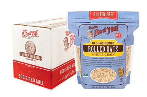 Image of Bob's Red Mill Old Fashioned Rolled Oats, Gluten Free, 32 Ounces (Pack Of 4)